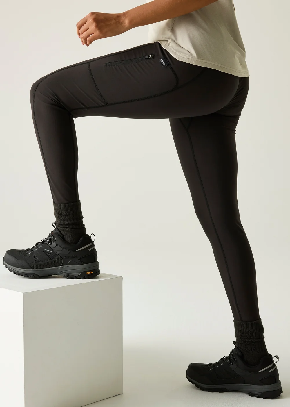 Regatta Black Monira Hiking Water-Repellent with Isoflex Technology and UPF 50 Leggings - 22 Image 1