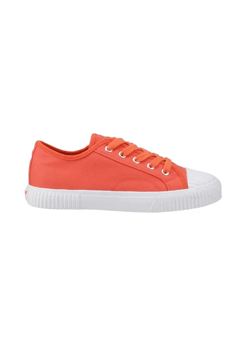 Hush Puppies Orange Freya Canvas Trainer - 4 Image 1