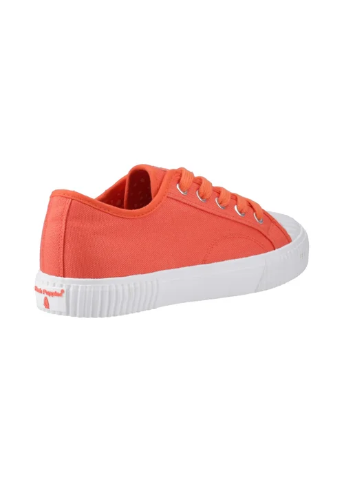 Hush Puppies Orange Freya Canvas Trainer - 4 Image 3