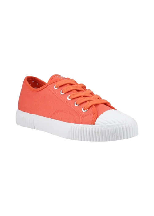 Hush Puppies Orange Freya Canvas Trainer - 4 Image 2