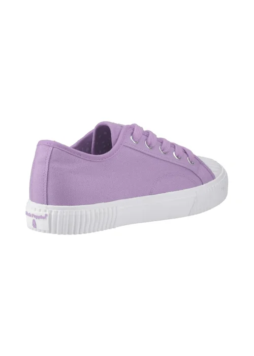 Hush Puppies Lilac Freya Canvas Trainer - 4 Image 3