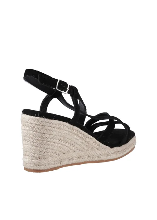 Hush Puppies Black Jenny Espadrille Wedge Sandal - 6 Image 3