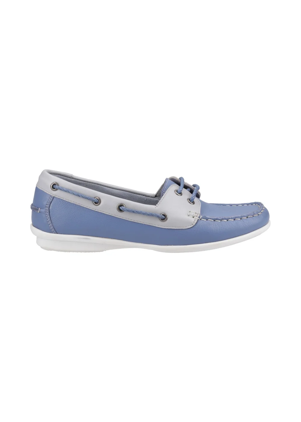 Hush Puppies Blue Irene Boat Shoe - 3 Image 1