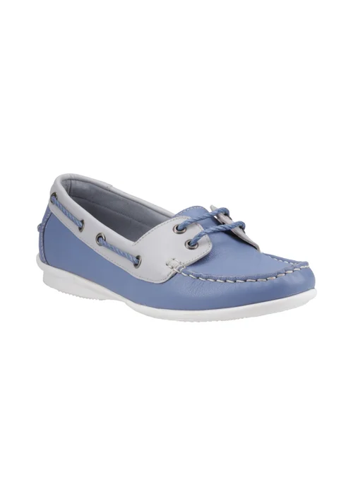 Hush Puppies Blue Irene Boat Shoe - 3 Image 2