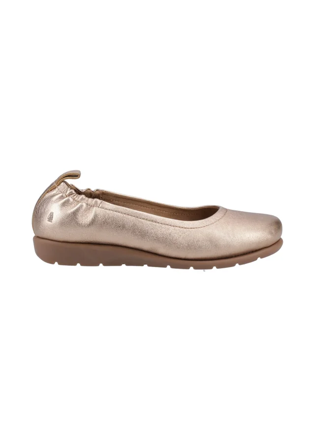 Hush Puppies Gold Skylar Ballerina