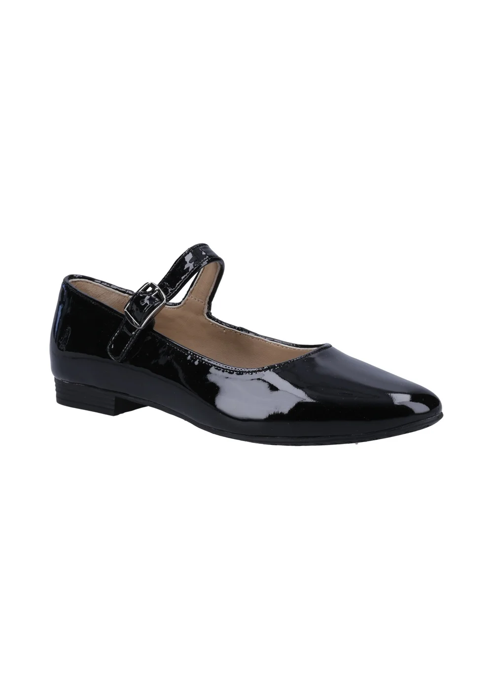 Hush Puppies Black Melissa Strap Patent - 6 Image 2