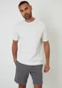 Threadbare Dark Grey Cotton Regular Fit Stretch Chino Shorts - 36/L32 Image 3