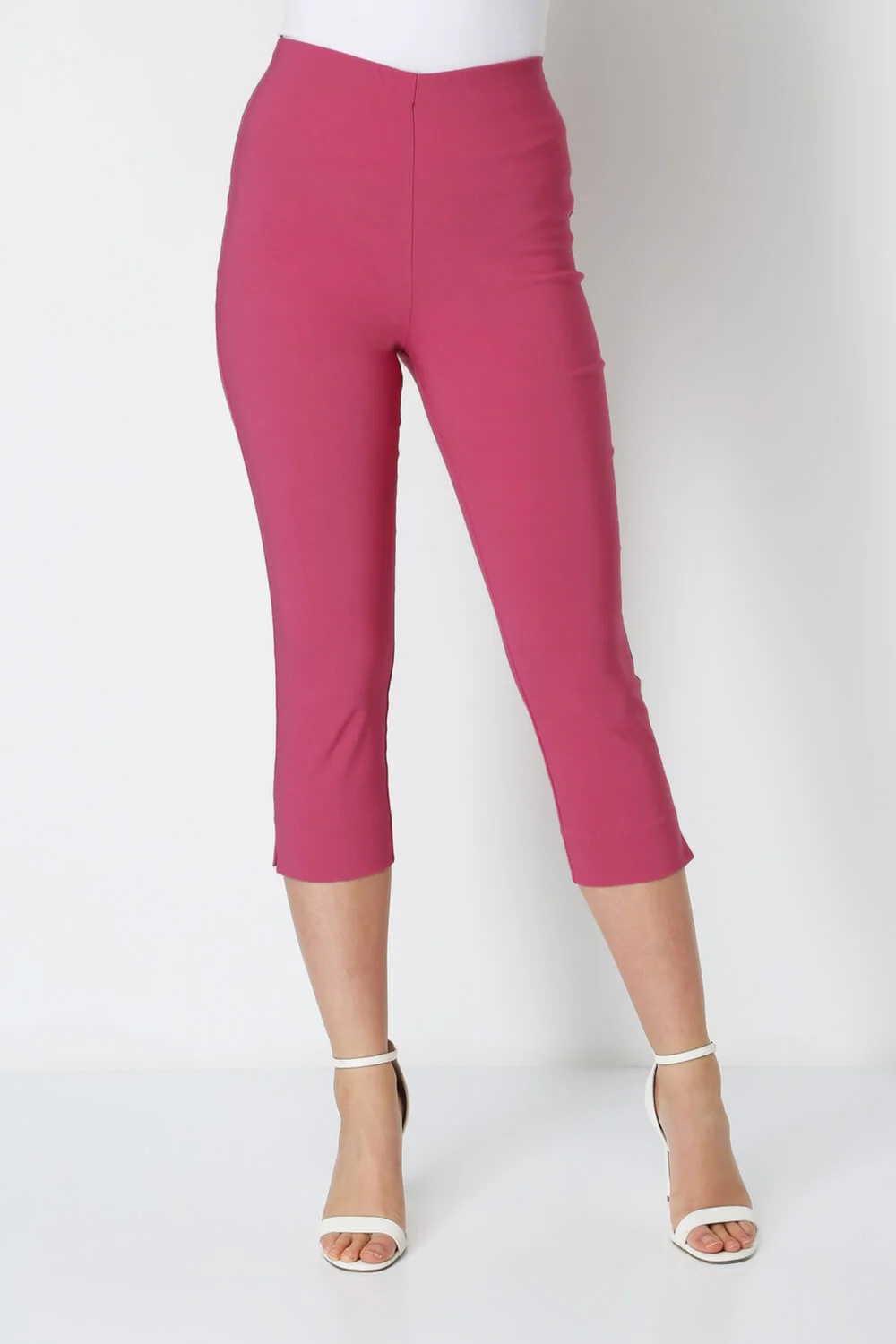 Roman Pink Cropped Stretch Trouser - 10 Image 2