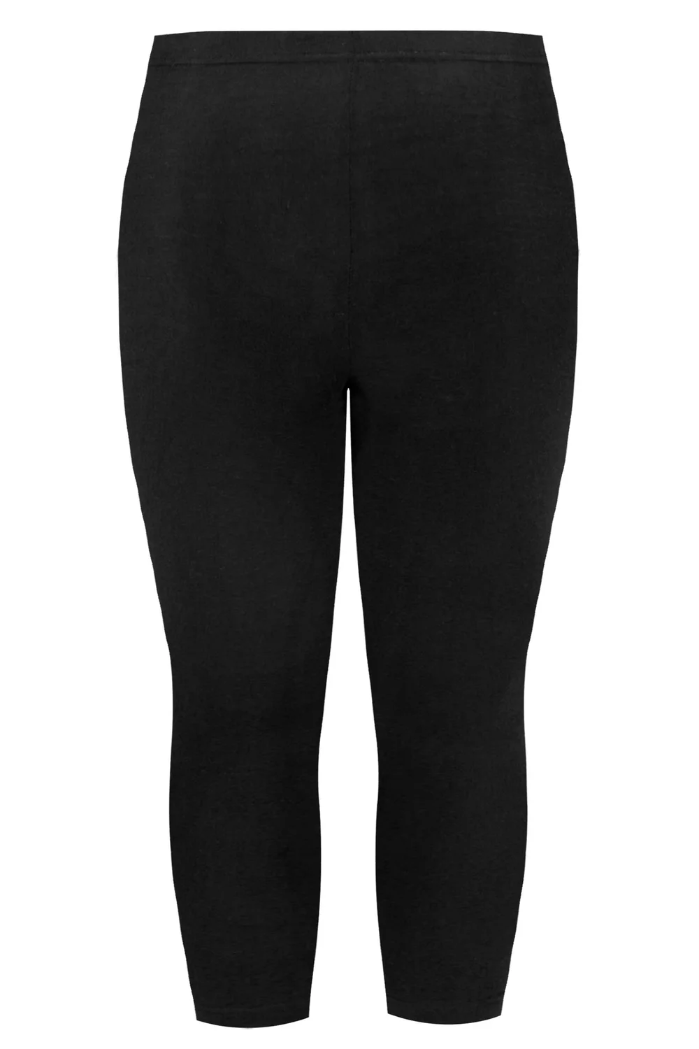 Yours 2 Pack Curve Black Stretch Cropped Leggings - 24 Image 5