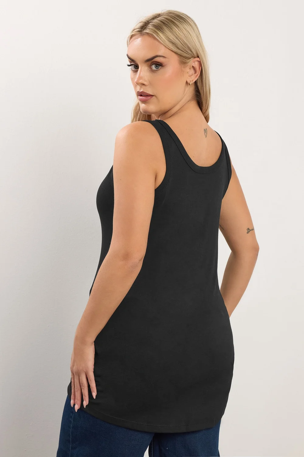 Yours 2 Pack Curve Black Core Vest Tops - 20 Image 5