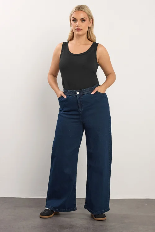 Yours 2 Pack Curve Black Core Vest Tops - 20 Image 3
