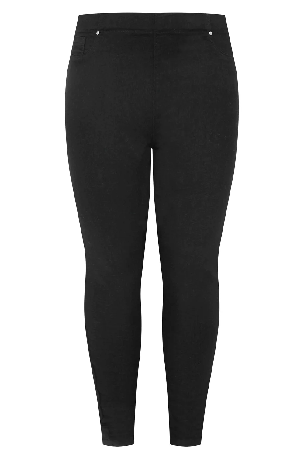 Yours Curve Black Pull On Stretch Jenny Jeggings - 34-36/L26 Image 5