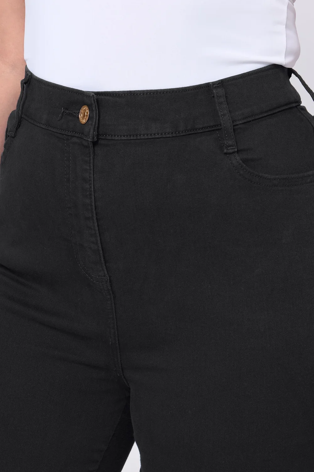 Yours Curve Black Stretch Skinny AVA Jeans - 20/L33 Image 4