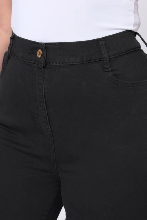 Yours Curve Black Stretch Skinny AVA Jeans - 20/L33 Image 4