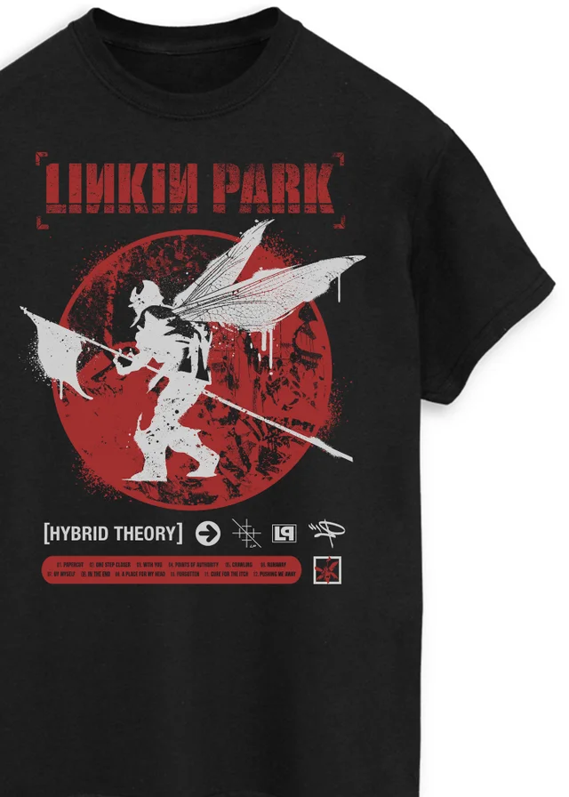 Spiral Galaxy Linkin Park Hybrid Theory Black Music T-Shirt