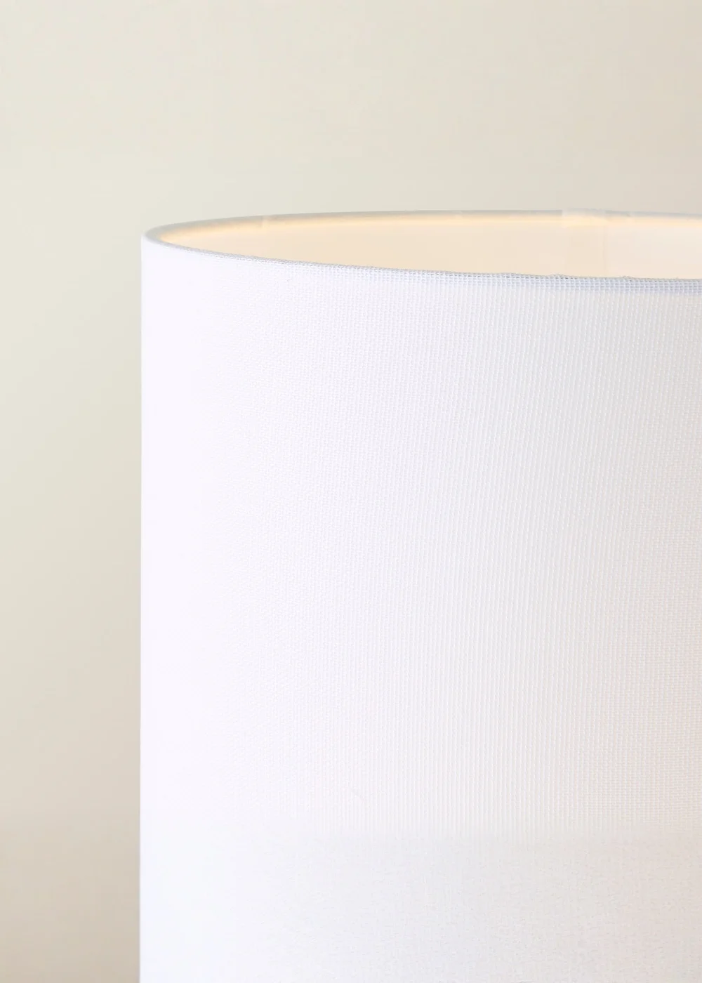 ValueLights Una White Tall Lamp Shade Rattan Midi Floor Lamp - One Size Image 4