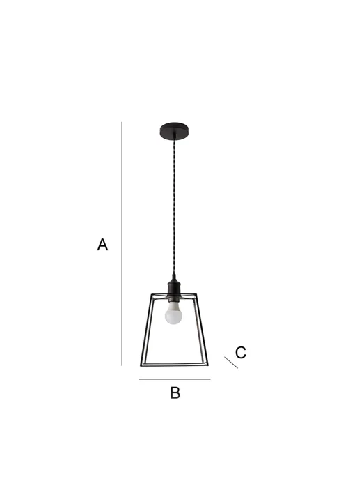 ValueLights Susie Glass Lantern Lamp Shade Matte Single Ceiling Pendant Light - One Size Image 6