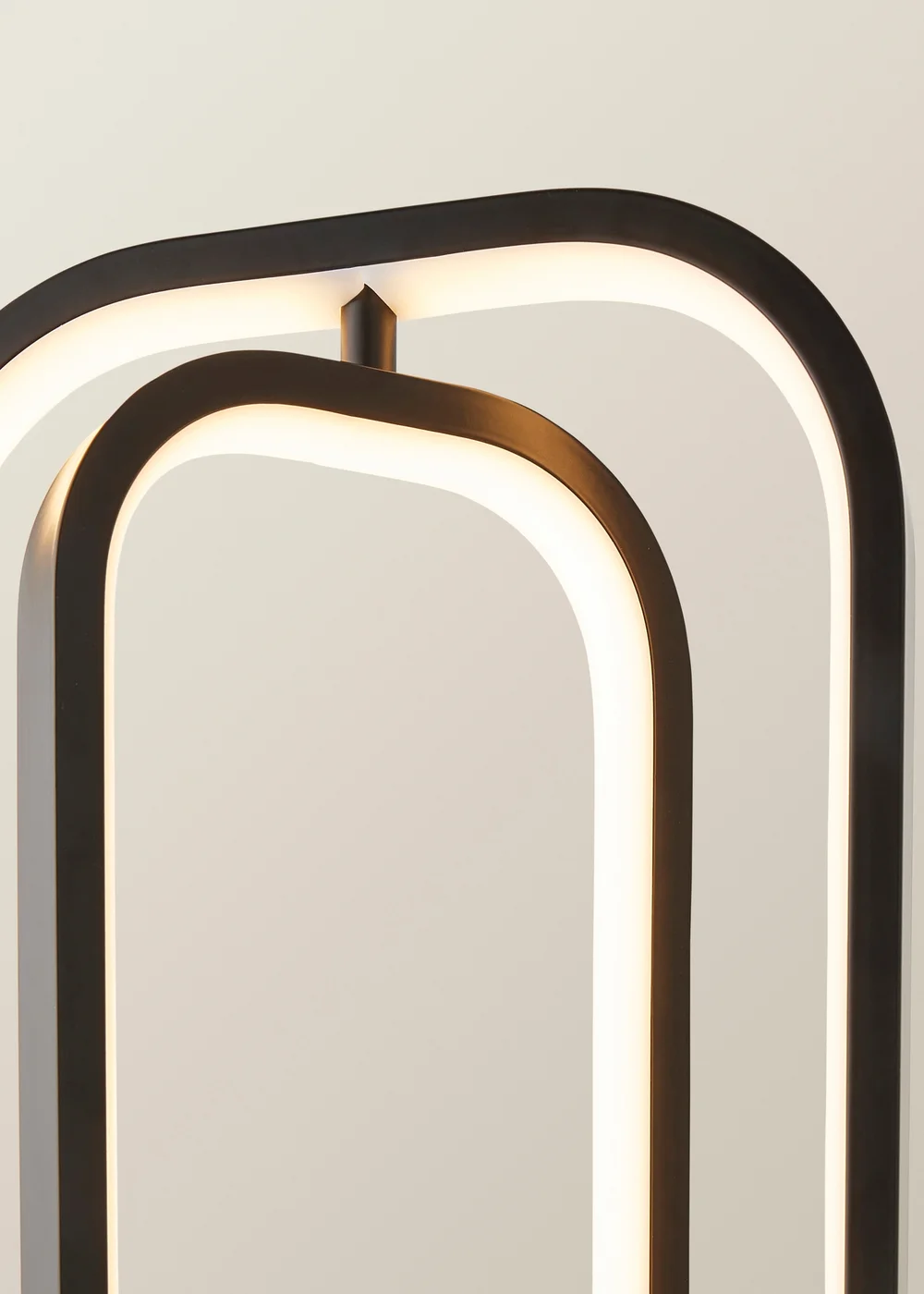 ValueLights Infinity Matte Black LED Table Lamp - One Size Image 5