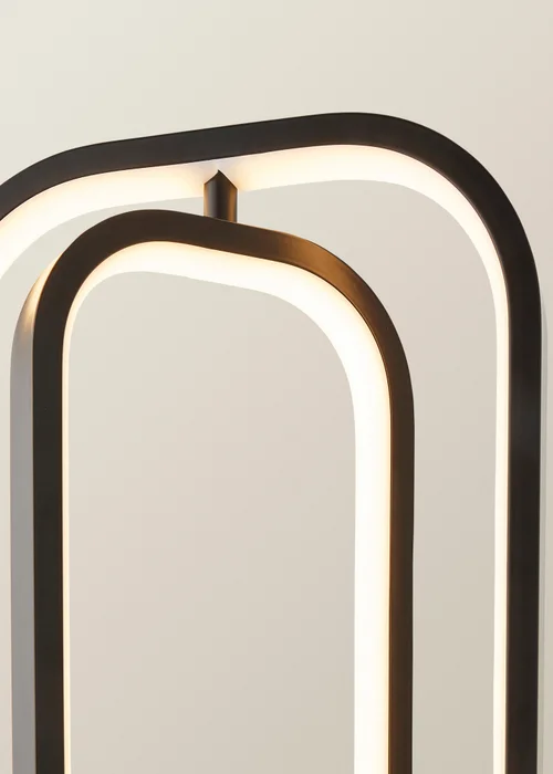ValueLights Infinity Matte Black LED Table Lamp - One Size Image 5