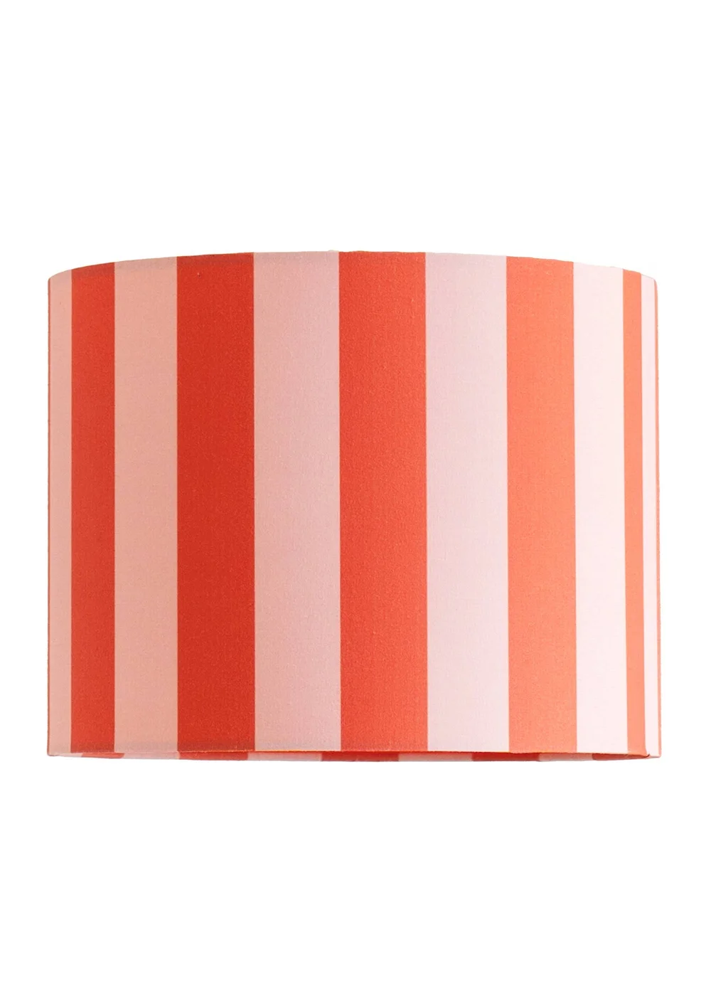 ValueLights Callie Orange & Pink Stripe Small Fabric Drum Lamp Shade - One Size Image 4