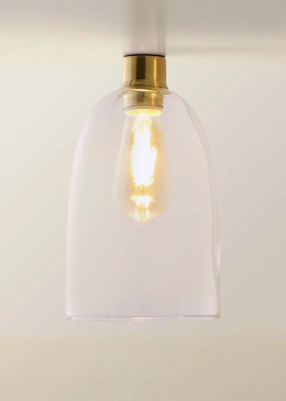 ValueLights Kira Glass Cloche Dome 3 Drop Bar Diner Ceiling Pendant Light - One Size Image 4