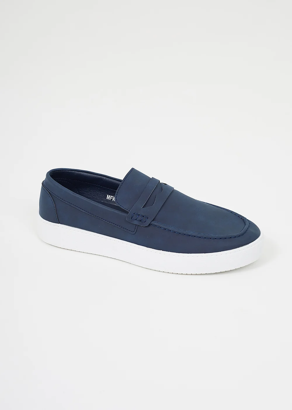 Brave Soul Navy Faux Suede Loafers - 7 Image 1