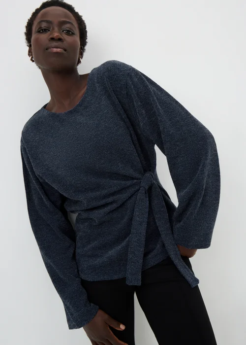 Navy Knot Long Sleeve Top - 12 Image 2