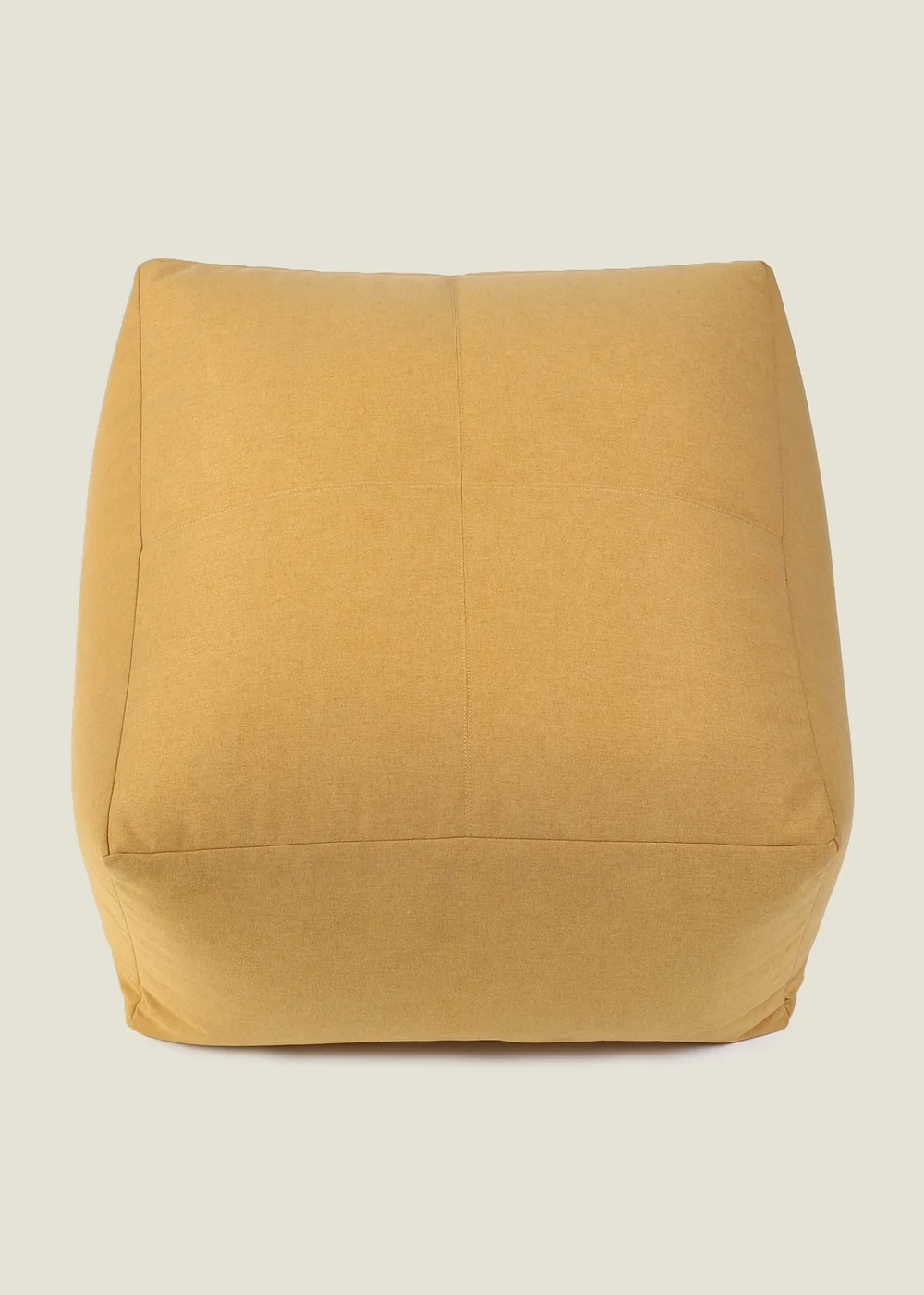 Kaikoo Ochre Square Slab With Top Quilting In Brushed Fabric - One Size Image 1