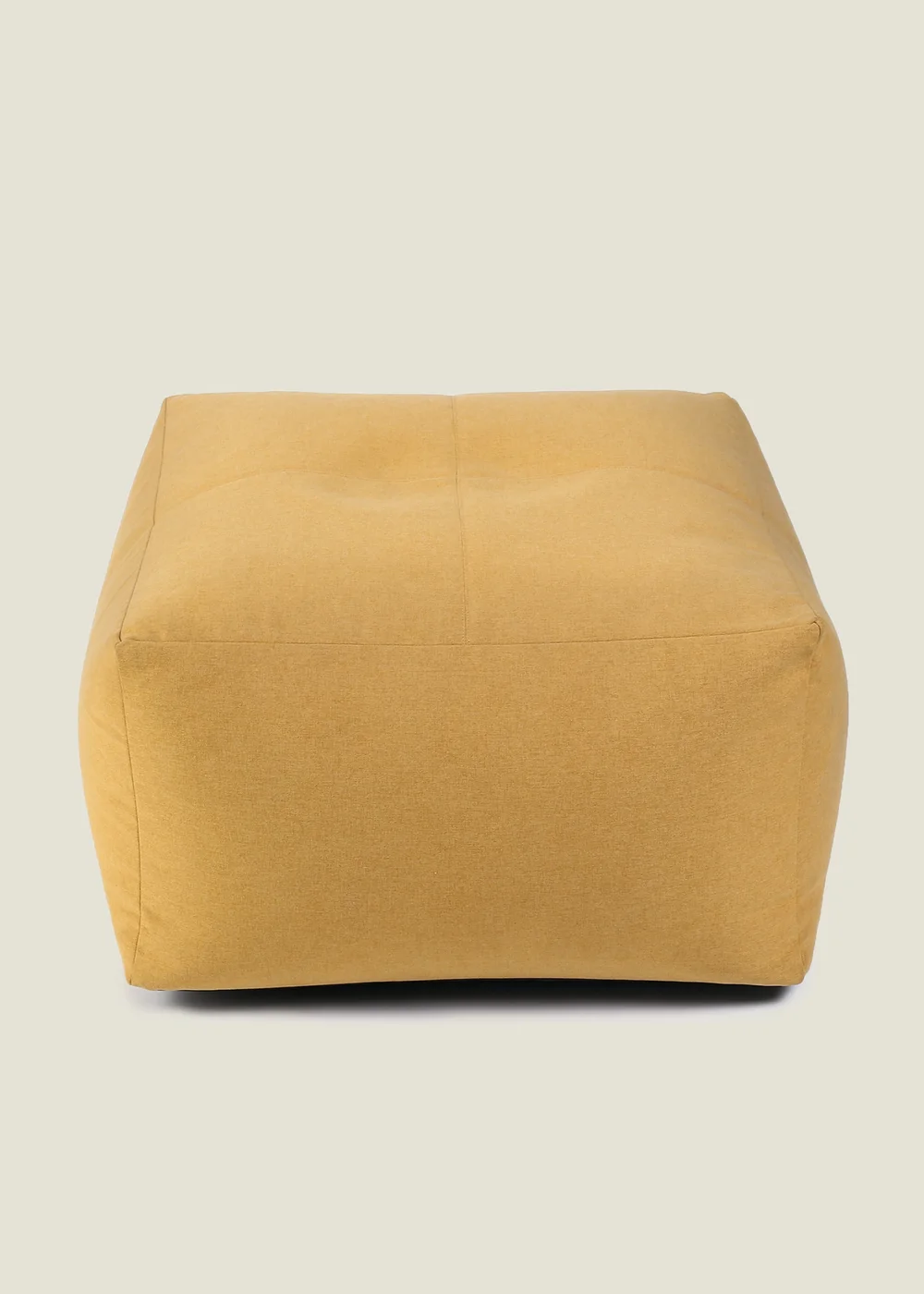 Kaikoo Ochre Square Slab With Top Quilting In Brushed Fabric - One Size Image 2
