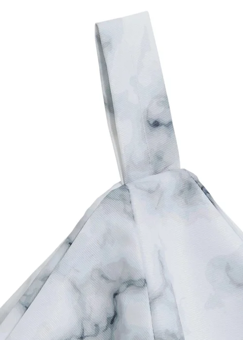 Kaikoo Grey Marble Print Kids Beanbag - One Size Image 3