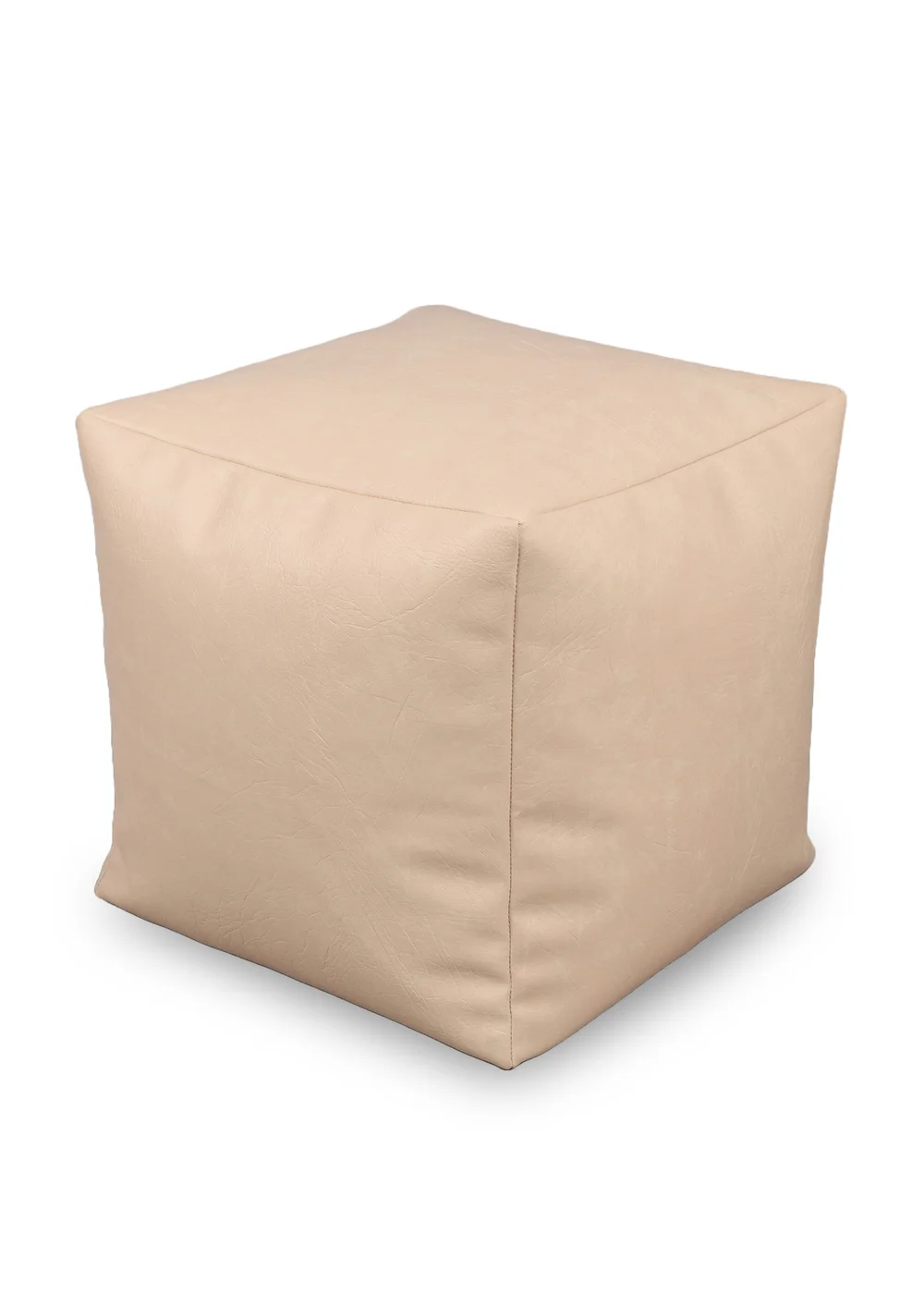 Kaikoo Cream Faux Leather Cube - One Size Image 3