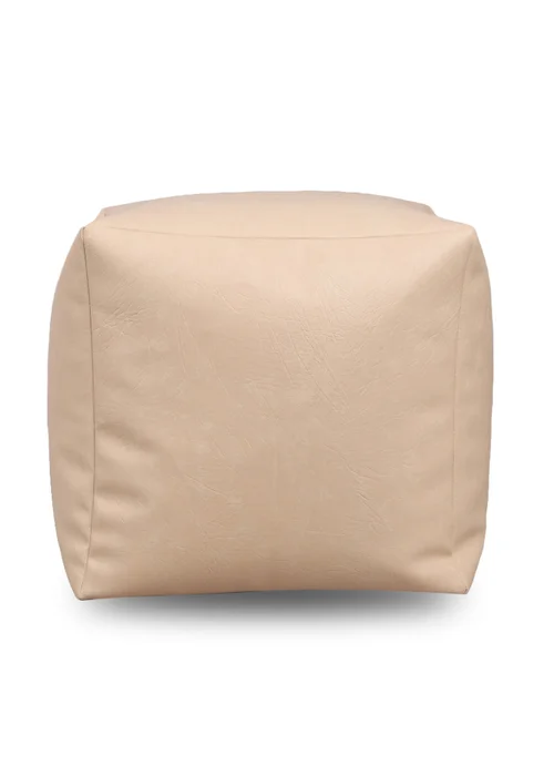 Kaikoo Cream Faux Leather Cube - One Size Image 2