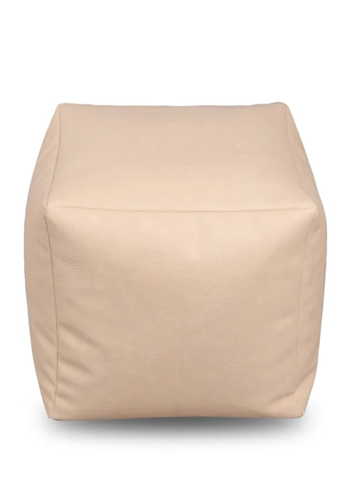 Kaikoo Cream Faux Leather Cube - One Size Image 1