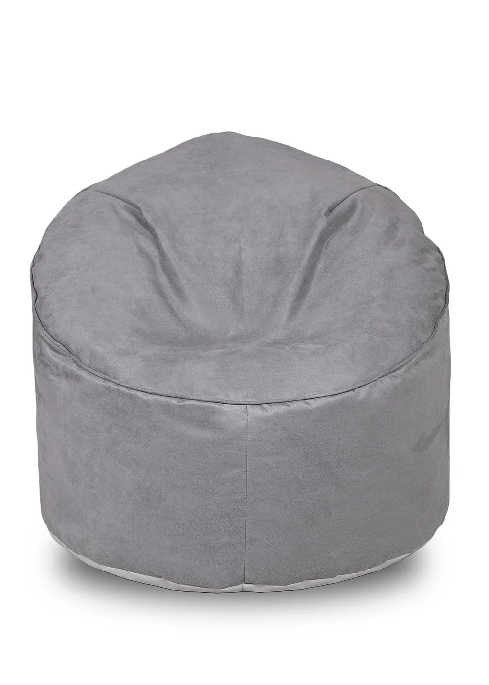 Kaikoo Charcoal Grey Brushed Faux Suede Cool Chill Chair - One Size Image 1