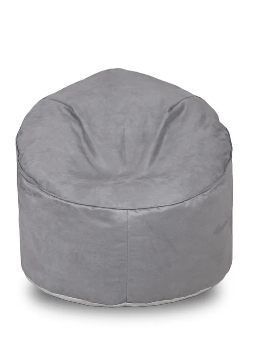 Kaikoo Charcoal Grey Brushed Faux Suede Cool Chill Chair - One Size Image 1