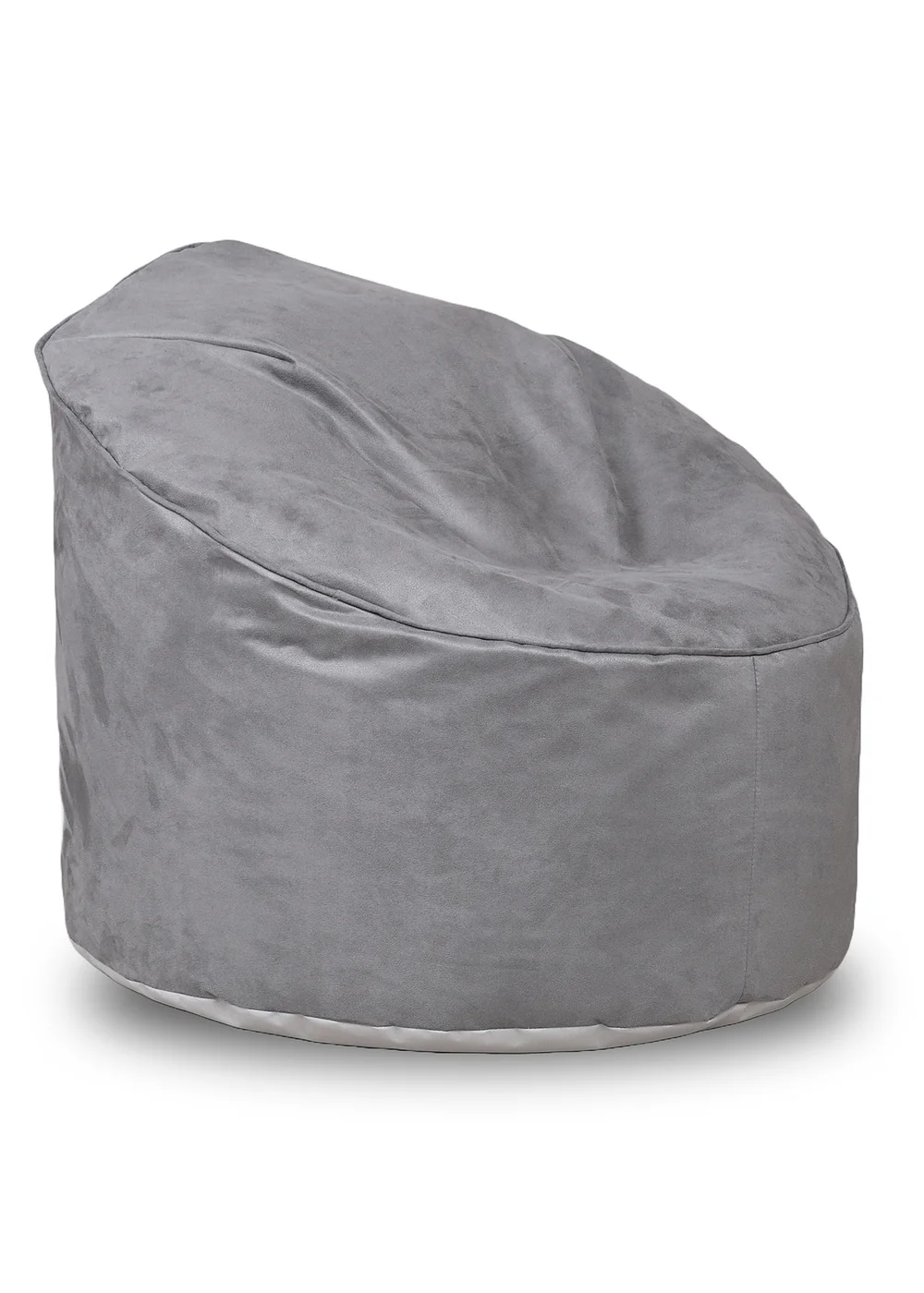 Kaikoo Charcoal Grey Brushed Faux Suede Cool Chill Chair - One Size Image 2