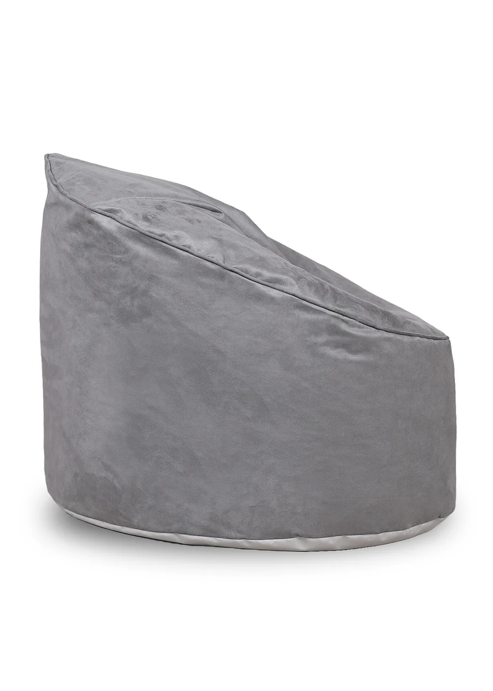 Kaikoo Charcoal Grey Brushed Faux Suede Cool Chill Chair - One Size Image 3