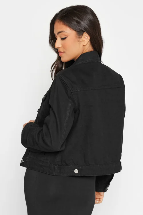 PixieGirl Petite Black Denim Jacket - 6 Image 4