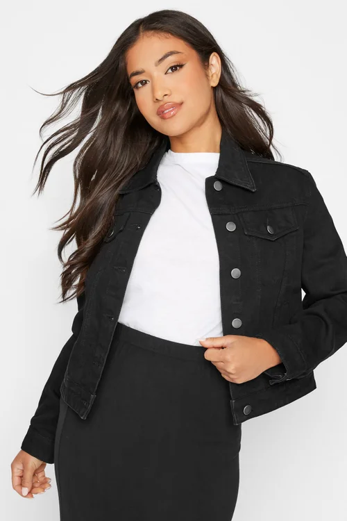 PixieGirl Petite Black Denim Jacket - 6 Image 2