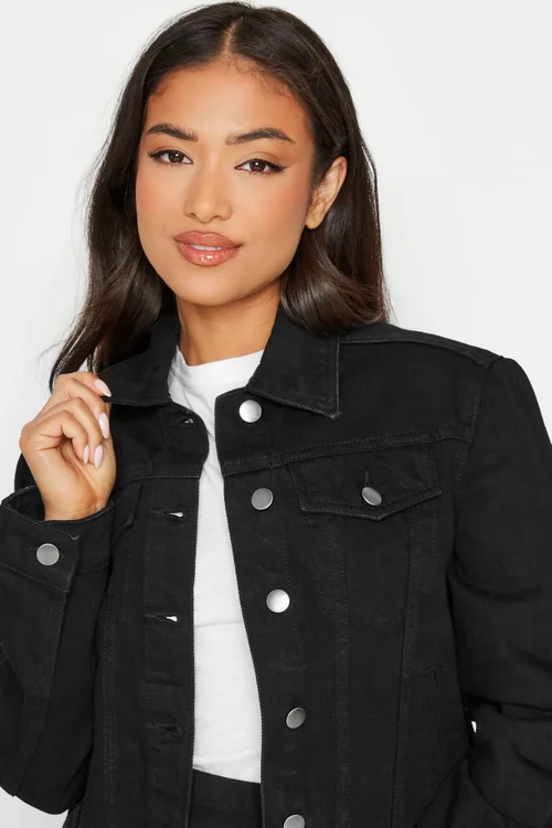 PixieGirl Petite Black Denim Jacket - 6 Image 5