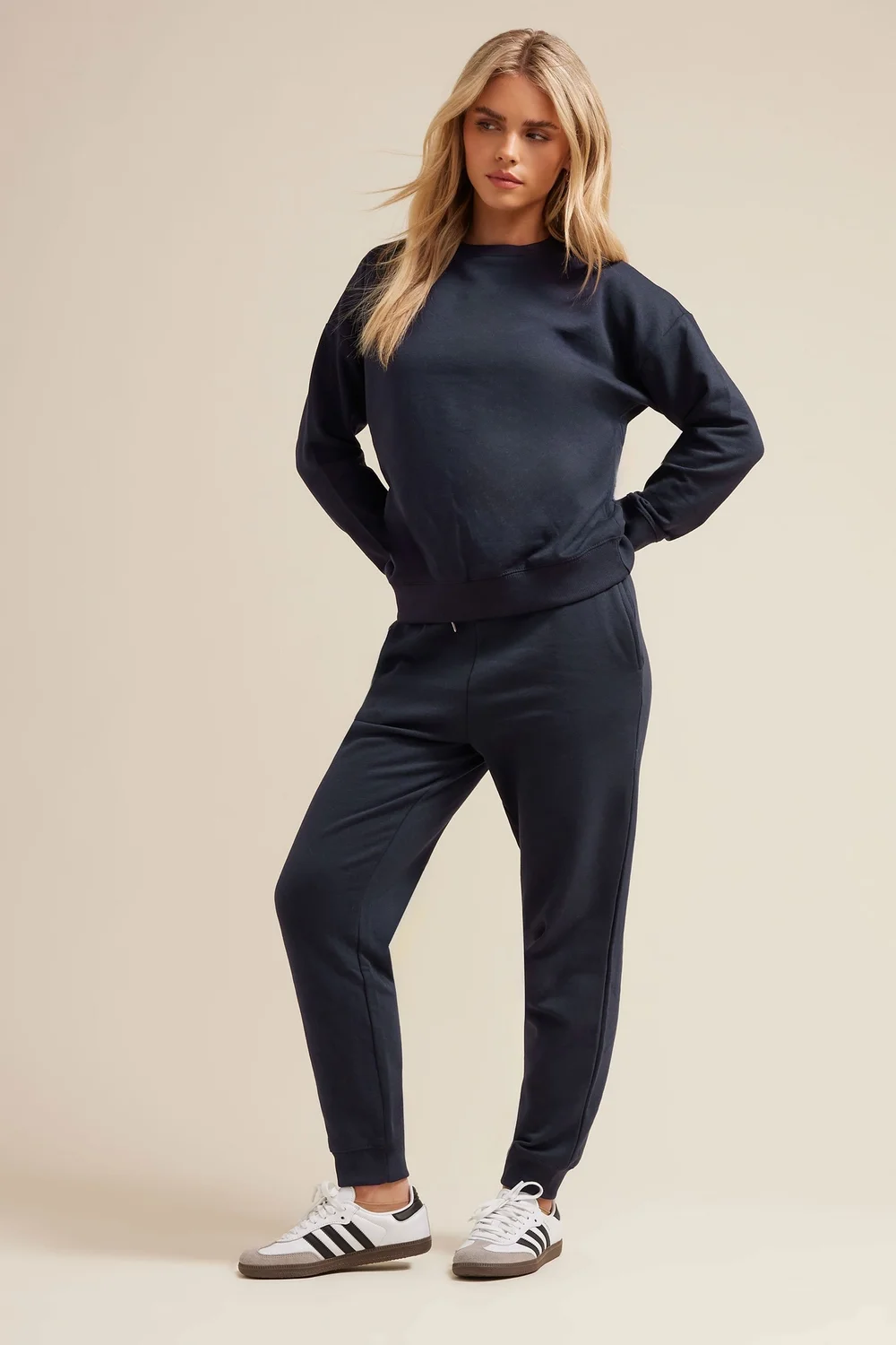 PixieGirl Petite Navy Blue Jersey Sweatshirt - 12 Image 2