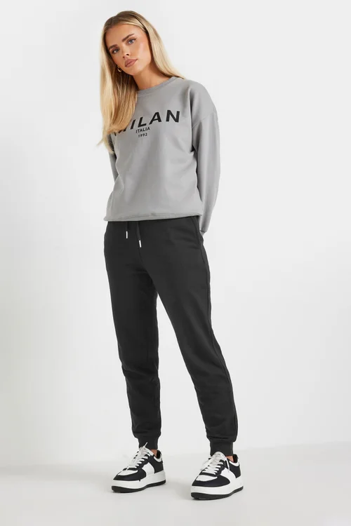PixieGirl Petite 2 Pack Black Basic Joggers - 10/L27 Image 2