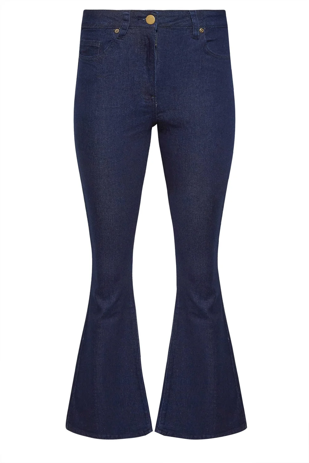 PixieGirl Petite Dark Blue Stretch Flared Jeans - 10/L27 Image 5