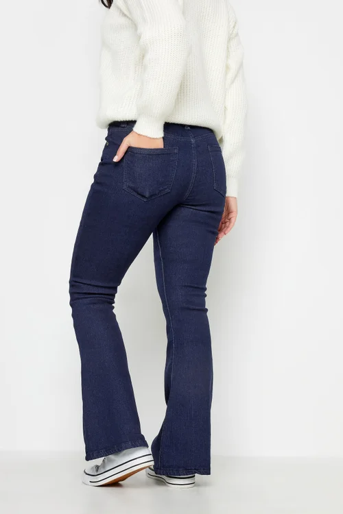 PixieGirl Petite Dark Blue Stretch Flared Jeans - 10/L27 Image 3