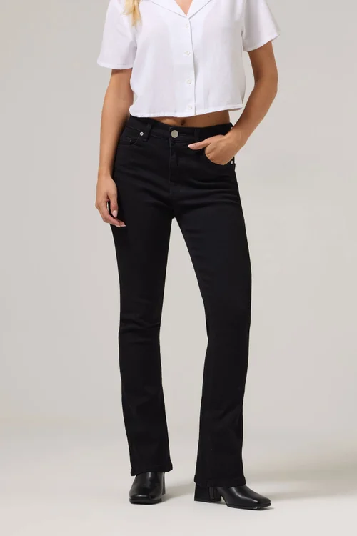 PixieGirl Petite Black Stretch Bootcut Jeans - 18/l27 Image 2