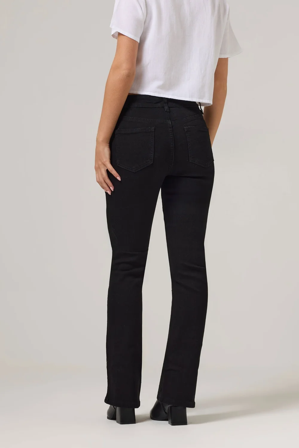 PixieGirl Petite Black Stretch Bootcut Jeans - 18/l27 Image 3