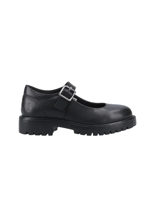Hush Puppies Black Aurora Junior Shoe - 12 Infants Image 1