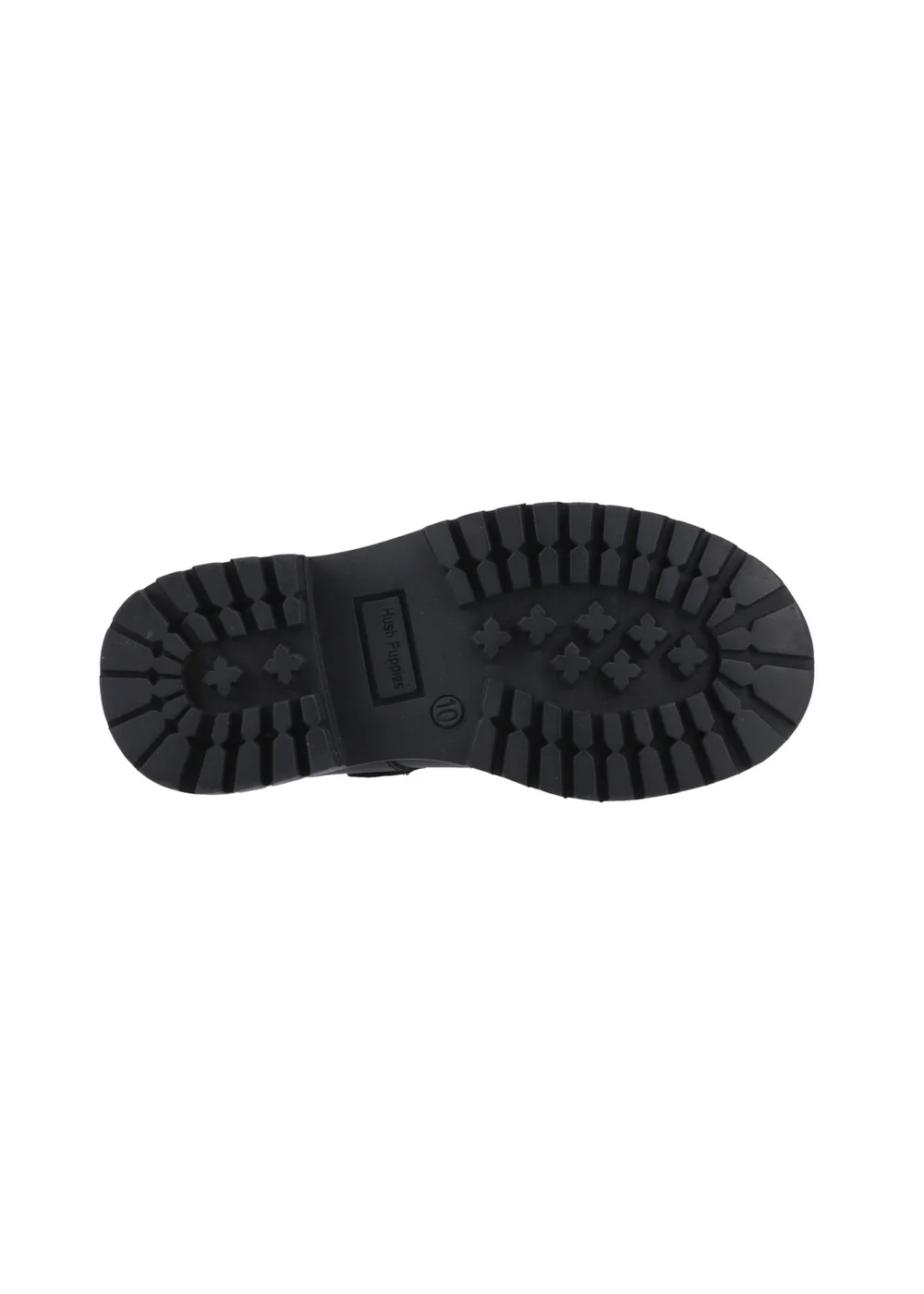 Hush Puppies Black Aurora Junior Shoe - 12 Infants Image 4
