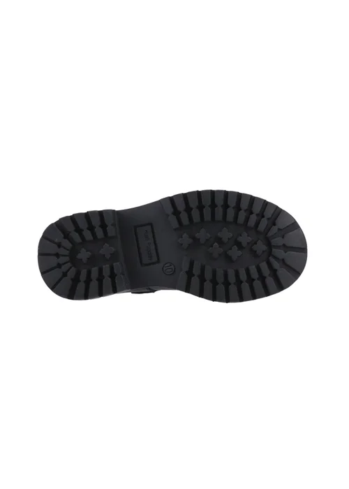 Hush Puppies Black Aurora Junior Shoe - 12 Infants Image 4