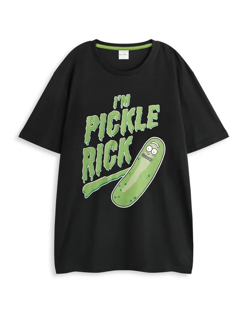 Vanilla Underground Rick & Morty Adults Multi Coloured Pickle Rick Pyjama Set - Large Image 3